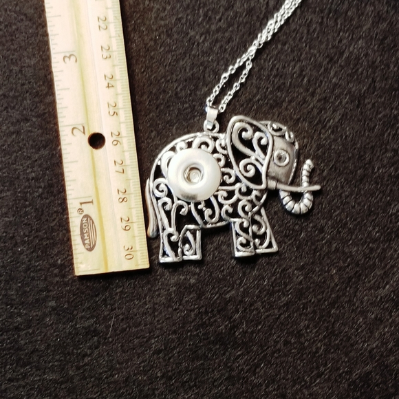ELEPHANT SNAP NECKLACE big 18MM Ginger Snap Chain - Picture 5 of 7